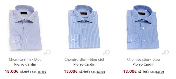 chemise bleue à rayures