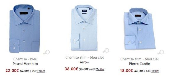 chemise bleue