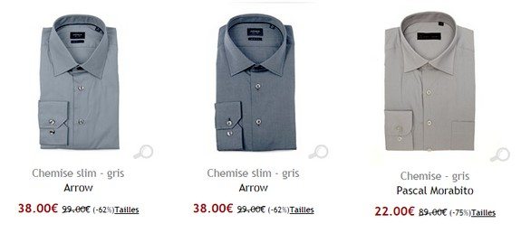 chemise grise