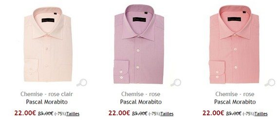 chemise rose