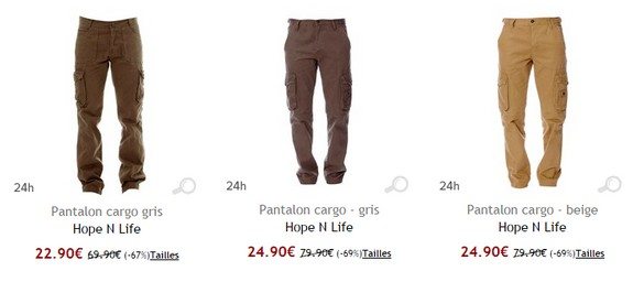 pantalon cargo hopenlife