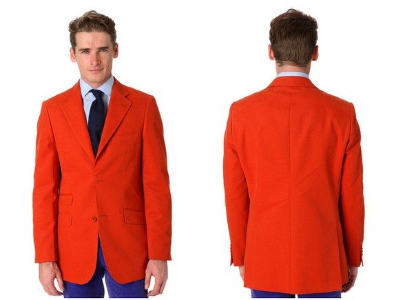 veste orange en coton vicomte A