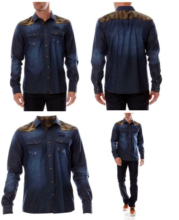 chemise jean denim originale kaporal