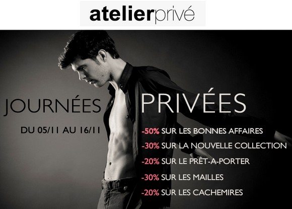 promotions atelier prive