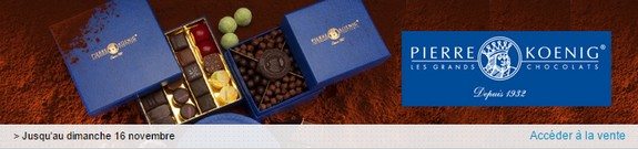 vente privee chocolats pierre koenig