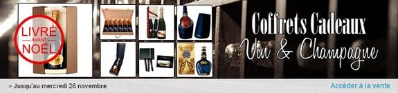 vente privee coffret cadeau vin liqueur champagne