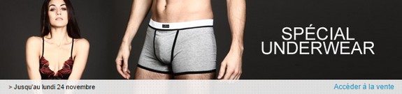 vente privee underwear homme femme