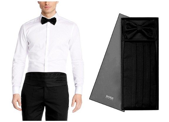 coffret noeud papillon cummerbund hugo boss