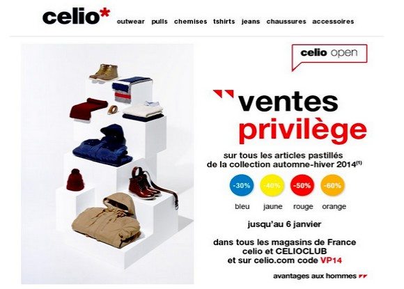 Vente Privée Celio !