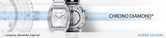 vente privee montres chrono diamond