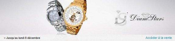 vente privee montres diamstars