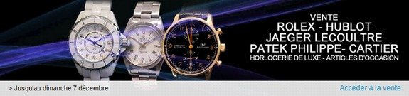 vente privee montres luxe