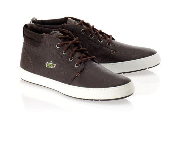 chaussures lacoste marron