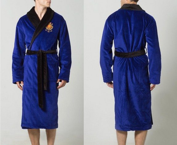 peignoir homme bleu ralph lauren