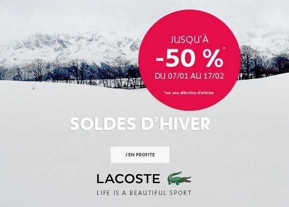 Soldes Lacoste 2015