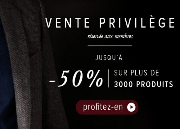 Vente Privilège Menlook