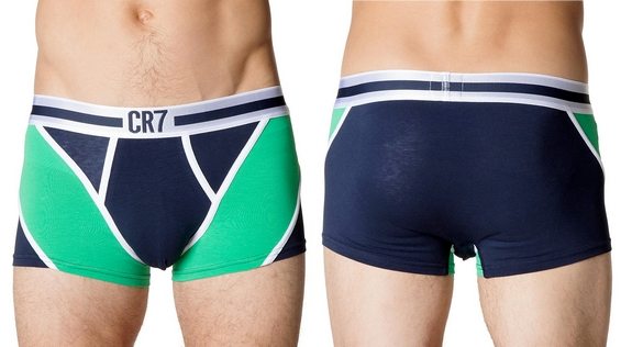 boxer cr7 cristiano ronaldo bleu vert