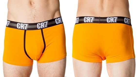 boxer shorty cr7 cristiano ronaldo jaune orange