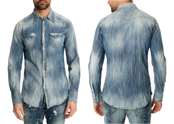 chemise denim dsquared