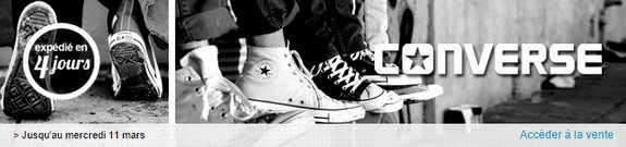 vente privee chaussures converse