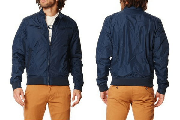 Blouson bleu marine Schott