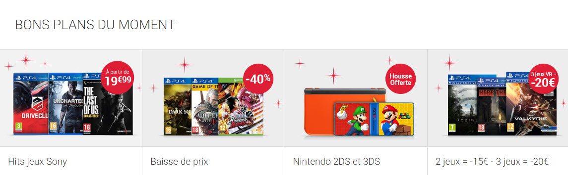 Fnac Jeux Videos Bons plans du moment