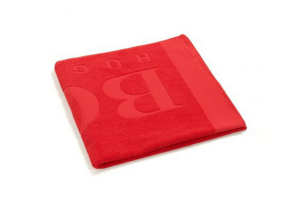 Serviette de bain rouge Hugo Boss soldes été 2018