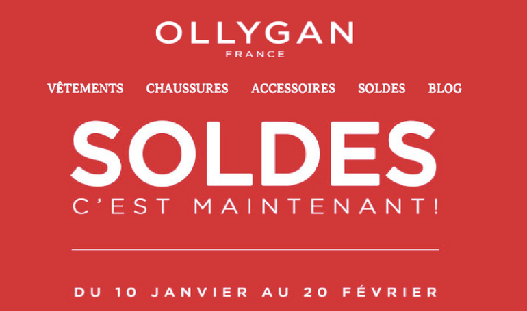 Les Soldes d’Hiver 2018 chez Ollygan !