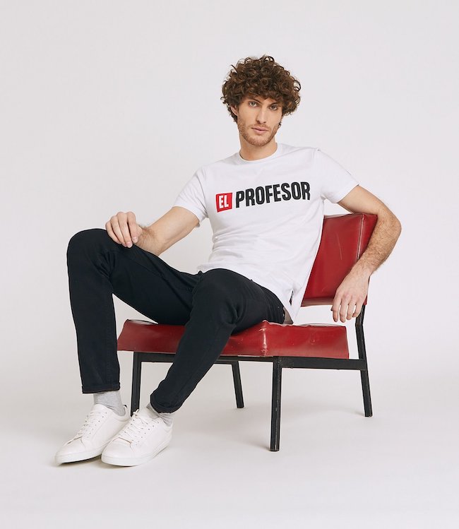 Tee shirt avec phrase humoristique jules casa del papel