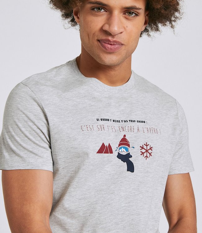 Tee shirt avec phrase humoristique jules montagne