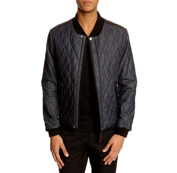 blouson matelasse bleu billtornade