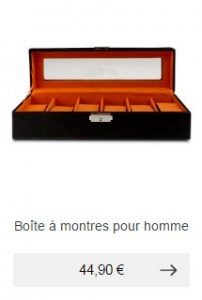 boite a montres idee cadeau homme