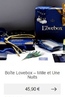 boite love box mille et une nuits idee cadeau homme romantique