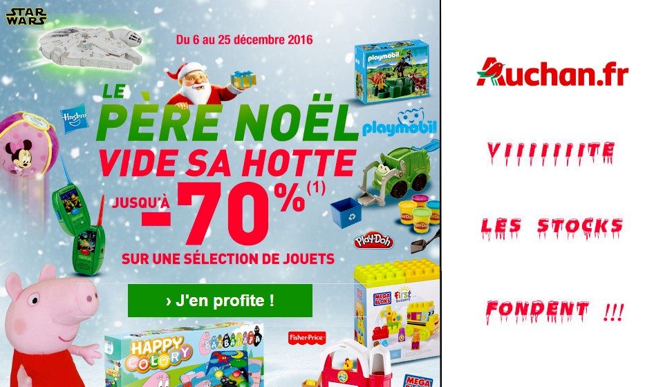 auchan code promo jouet