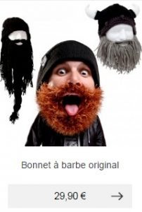 bonnet a barbe idee cadeau homme rigolo