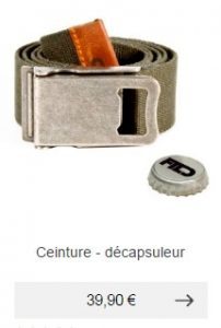 ceinture decapsuleur idee cadeau mode homme