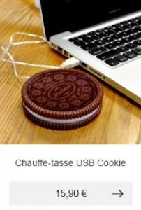 chauffe tasse usb cookie oreo idee cadeau homme high tech