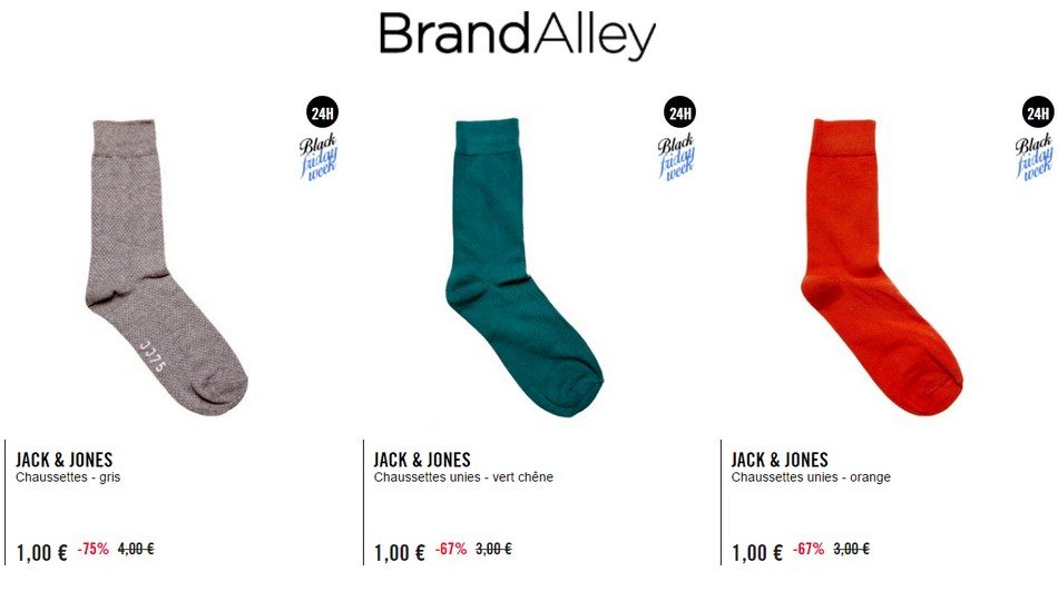 chaussettes homme jack and jones brandalley