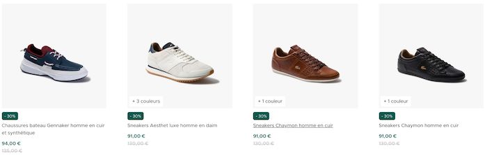 chaussures lacoste pas cher