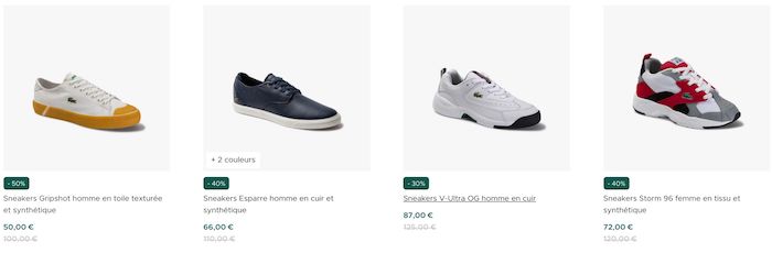 chaussures lacoste