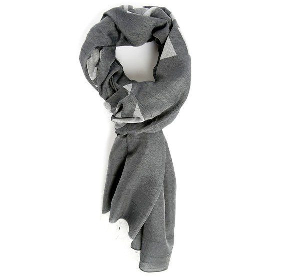 cheche imprime gris bicolore armani collezioni