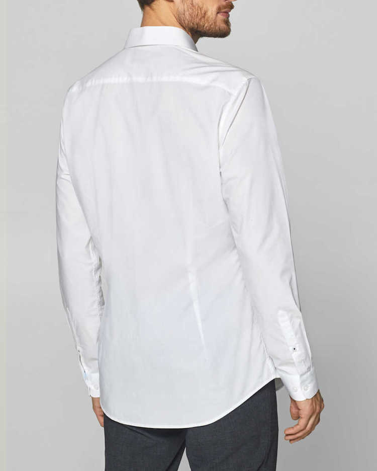 chemise homme blanche cintree esprit