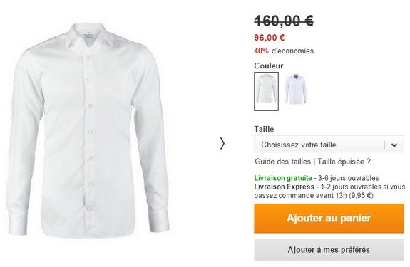 chemise homme blanche van laack