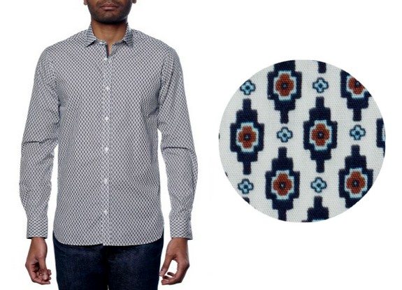 chemise motif azteque