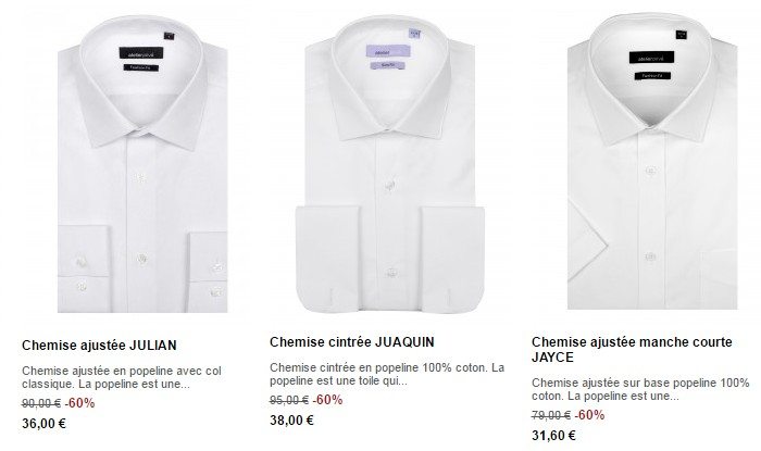 chemises homme blanches atelier prive