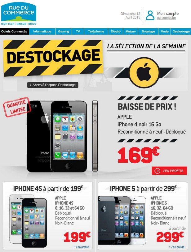 destockage iphone