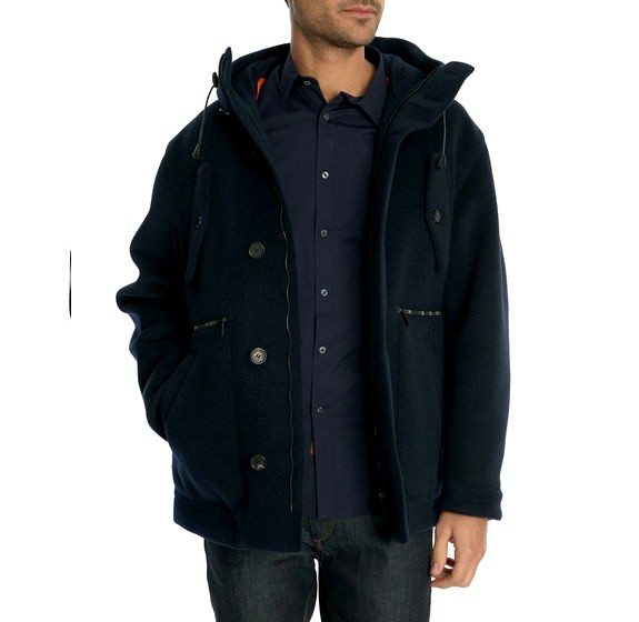 duffle coat dsquared bleu marine