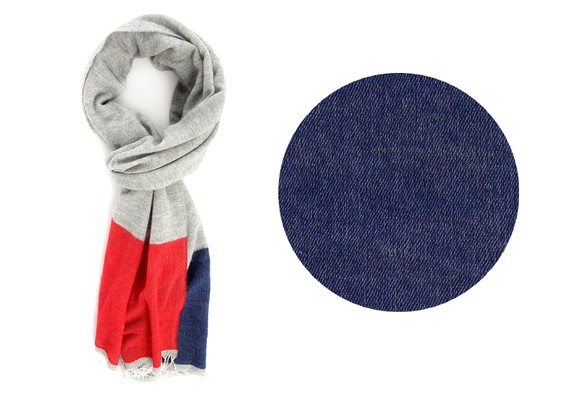 echarpe bleu blanc rouge commune de paris menlook collaboration anniversaire 5 ans.