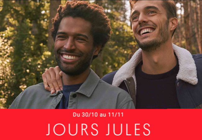 Profitez des Jours Jules avec des remises jusqu’à -50% !!