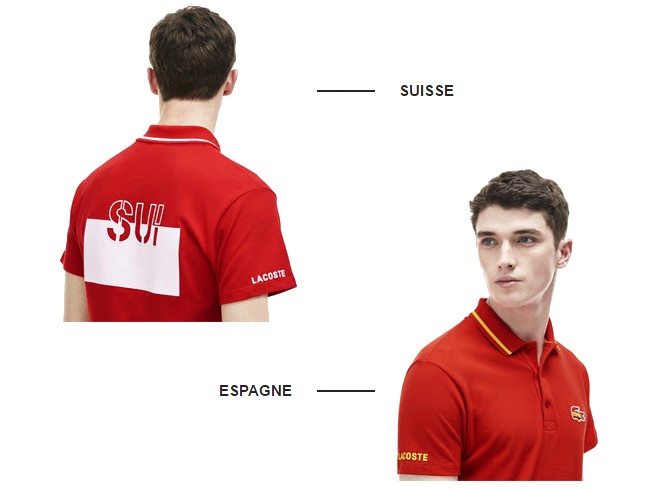 lacoste polo rouge suisse espagne